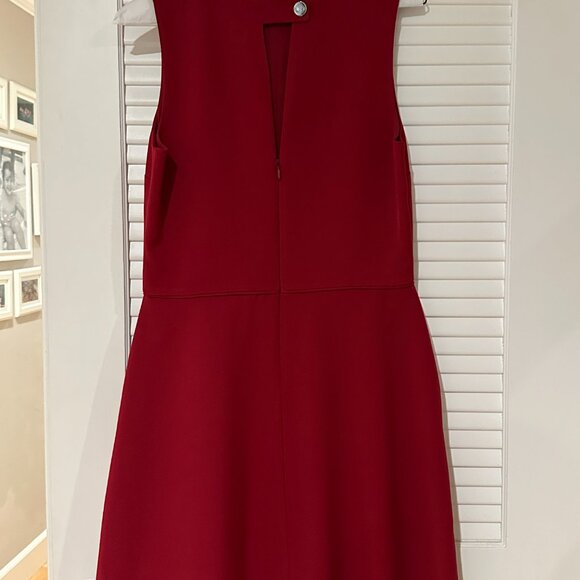 GAP Sleeveless Fit & Flare Dress – Deep Red / Berry - Pockets - Size 6 - Picture 2 of 7